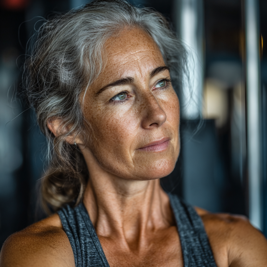 Активні літні люди під час фітнес-тренування